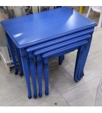 Masifart Flos Yeni Zigon Sehpa Lacivert Eskitme